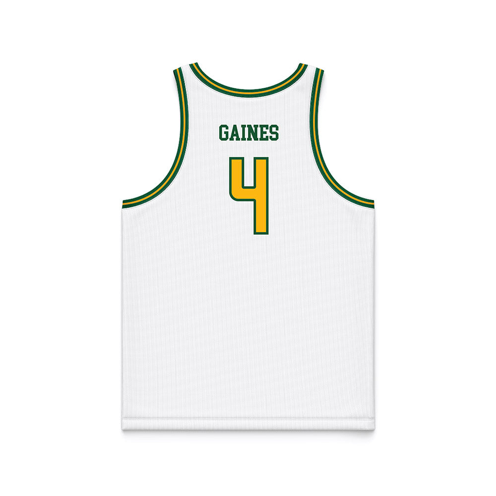 UAB - NCAA Men's Basketball : Eric Gaines - White Basketball Jersey-1