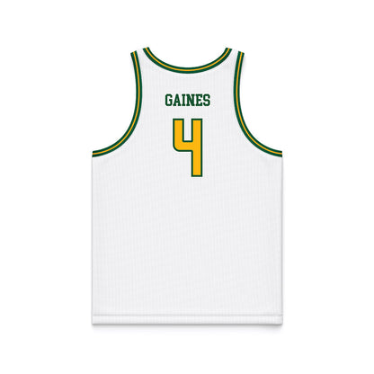 UAB - NCAA Men's Basketball : Eric Gaines - White Basketball Jersey-1