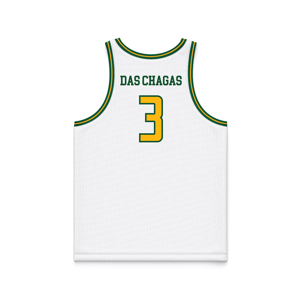 UAB - NCAA Men's Basketball : Joao Das Chagas - White Basketball Jersey-1