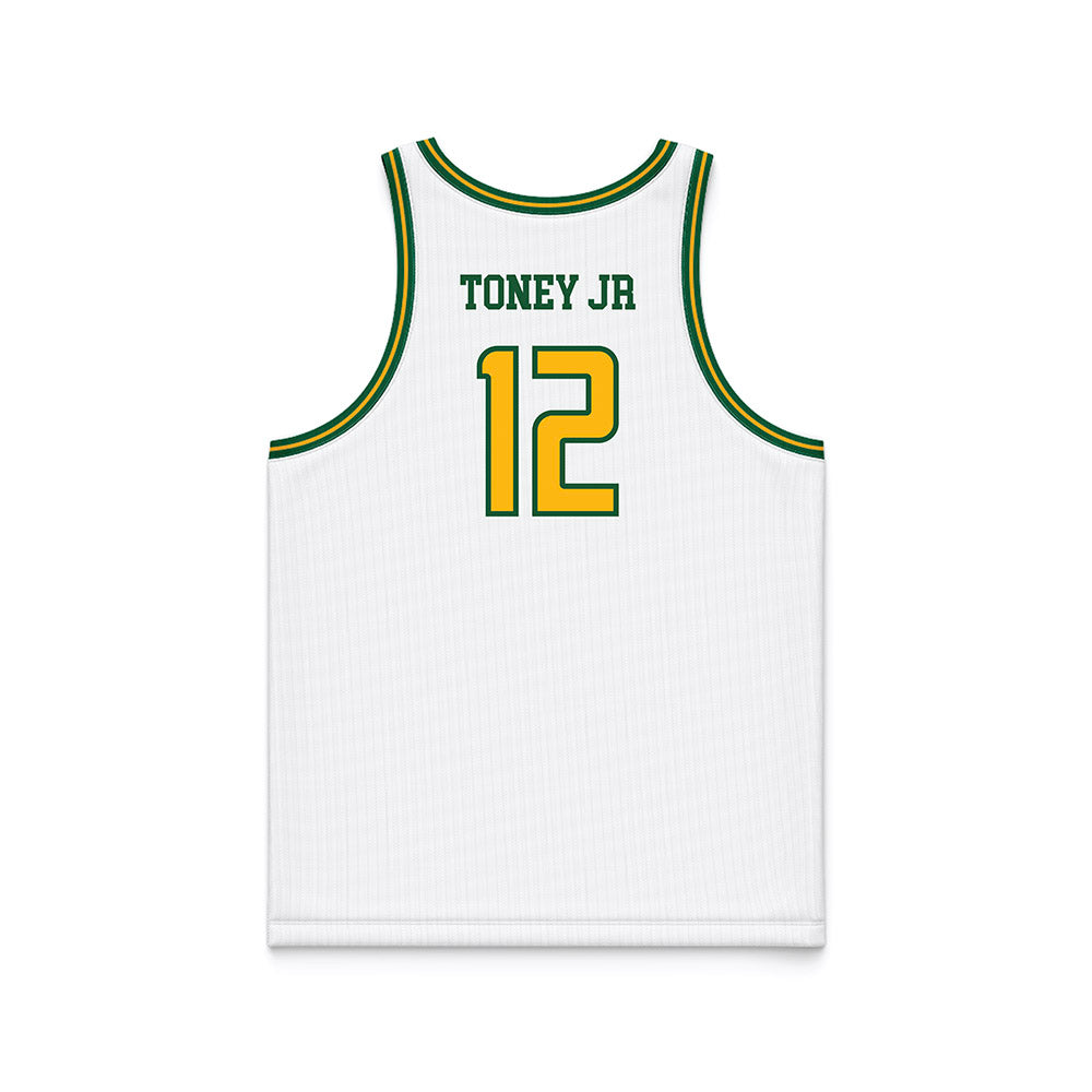 UAB - NCAA Men's Basketball : Tony Toney Jr - White Basketball Jersey-1