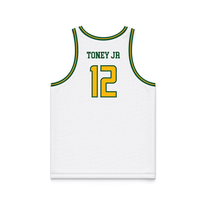 UAB - NCAA Men's Basketball : Tony Toney Jr - White Basketball Jersey-1