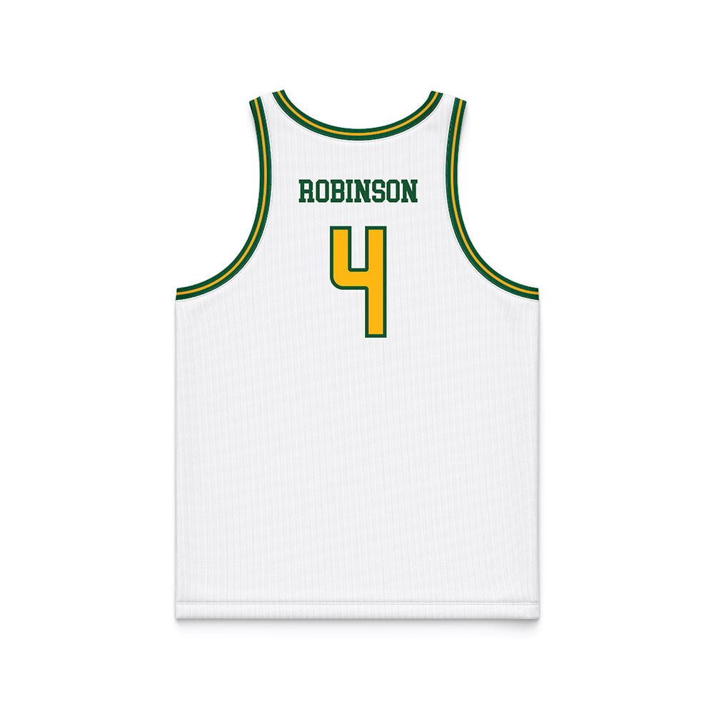 UAB - NCAA Men's Basketball : Ahmad Robinson - White Basketball Jersey-1