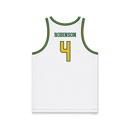 UAB - NCAA Men's Basketball : Ahmad Robinson - White Basketball Jersey-1