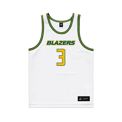UAB - NCAA Women's Basketball : Journey Armstead - White Basketball Jersey-0