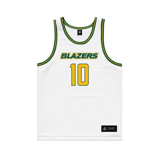 UAB - NCAA Women's Basketball : Nya Burns - White Basketball Jersey-0