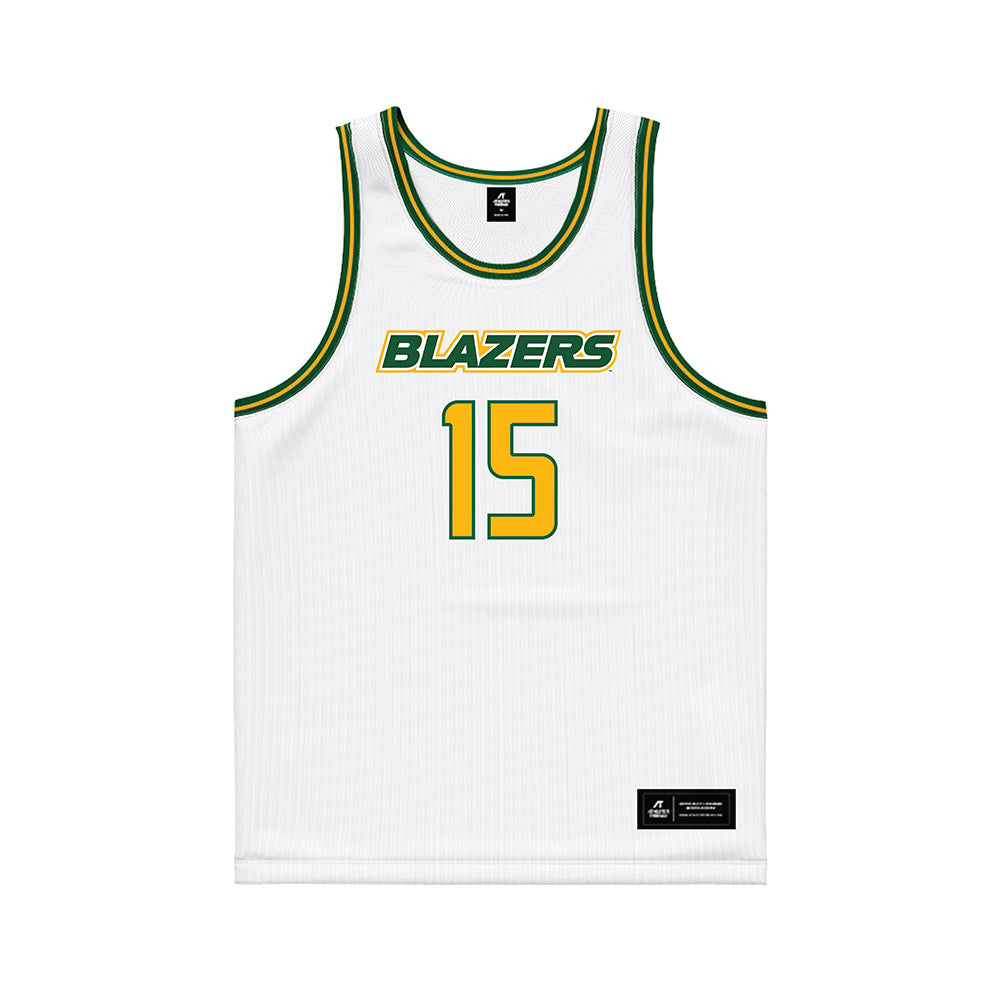 UAB - NCAA Men's Basketball : Chance Beard - White Basketball Jersey-0