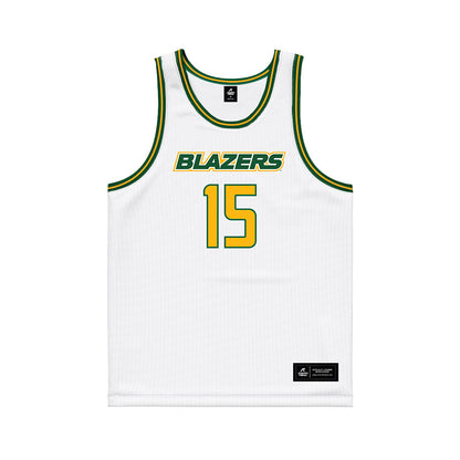 UAB - NCAA Men's Basketball : Chance Beard - White Basketball Jersey-0