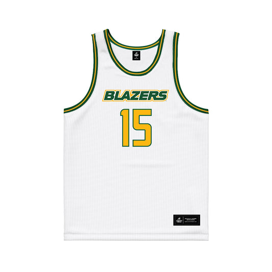 UAB - NCAA Men's Basketball : Chance Beard - White Basketball Jersey-0