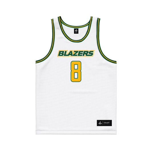 UAB - NCAA Men's Basketball : Quaran McPherson - White Basketball Jersey-0