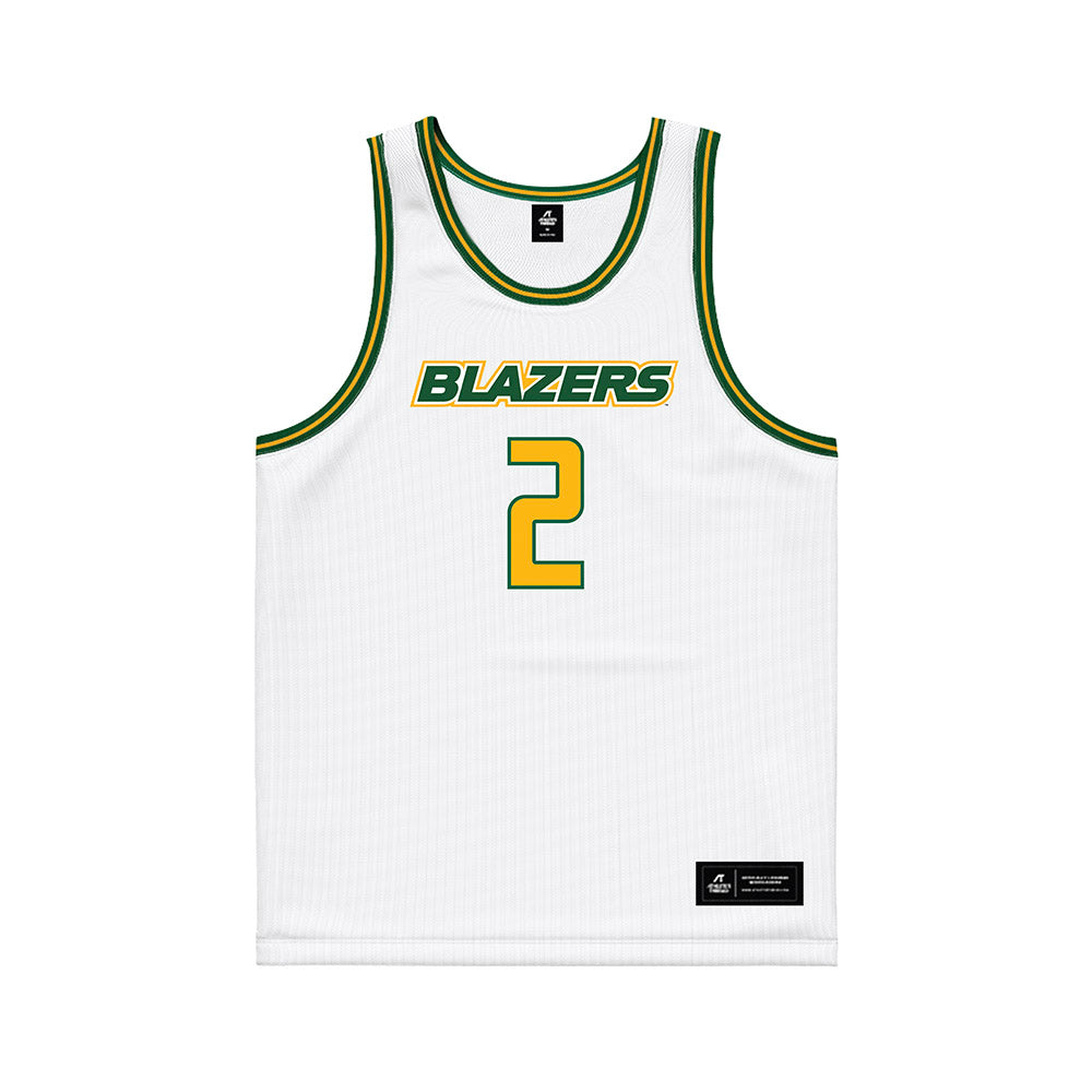 UAB - NCAA Men's Basketball : Kyeron Lindsay-Martin - White Basketball Jersey-0