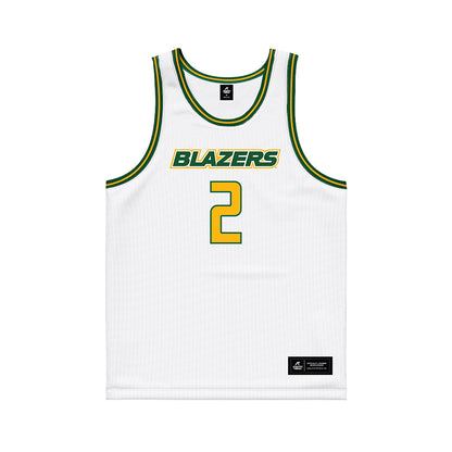UAB - NCAA Men's Basketball : Kyeron Lindsay-Martin - White Basketball Jersey-0