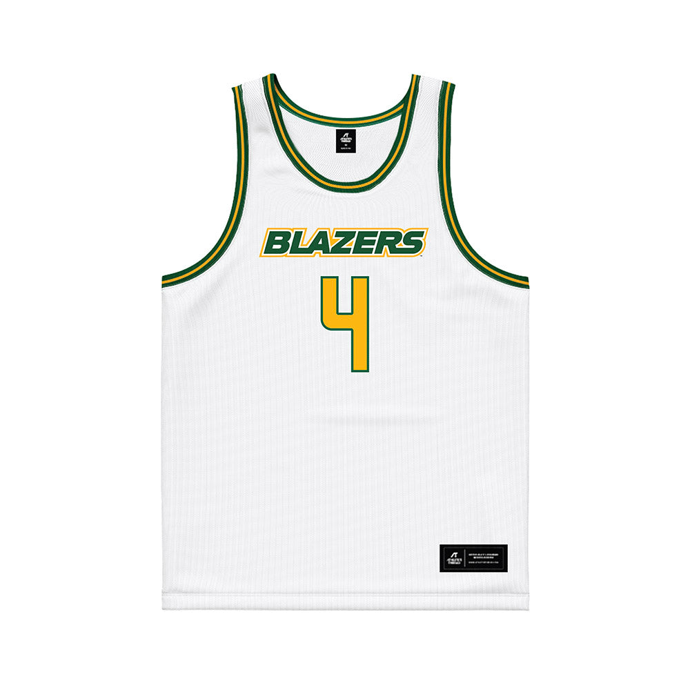 UAB - NCAA Men's Basketball : Eric Gaines - White Basketball Jersey-0