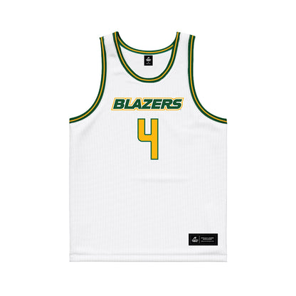 UAB - NCAA Men's Basketball : Eric Gaines - White Basketball Jersey-0