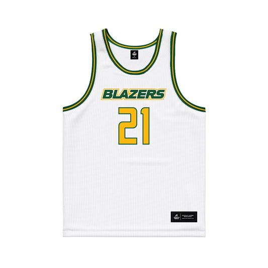 UAB - NCAA Women's Basketball : Lika Kvirkvelis - White Basketball Jersey-0