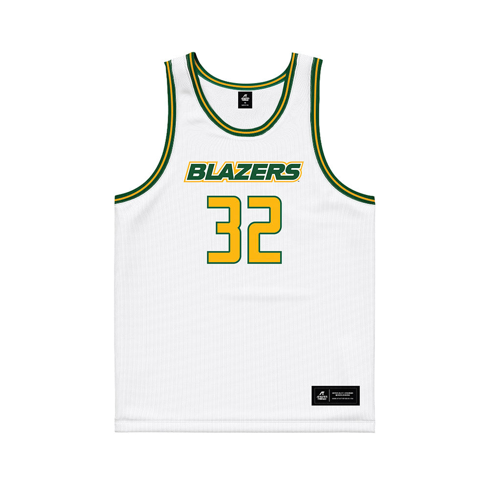 UAB - NCAA Women's Basketball : Ashley Garner - White Basketball Jersey-0