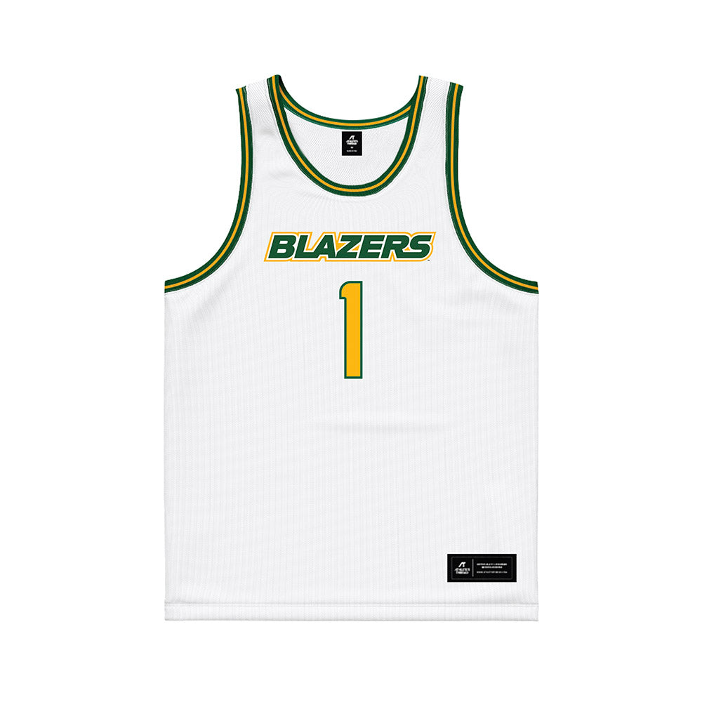 UAB - NCAA Women's Basketball : Eleecia Carter - White Basketball Jersey-0