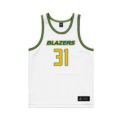 UAB - NCAA Women's Basketball : Mari Miller - White Basketball Jersey-0