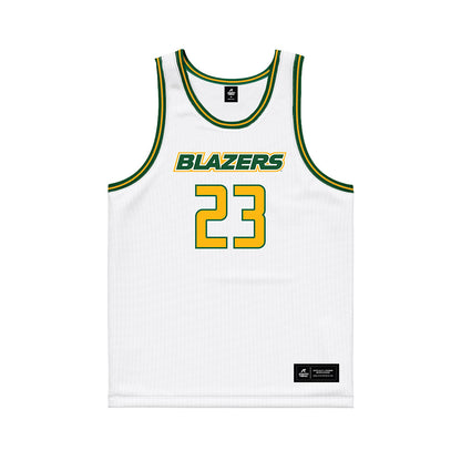 UAB - NCAA Men's Basketball : Daniel Rivera - White Basketball Jersey-0