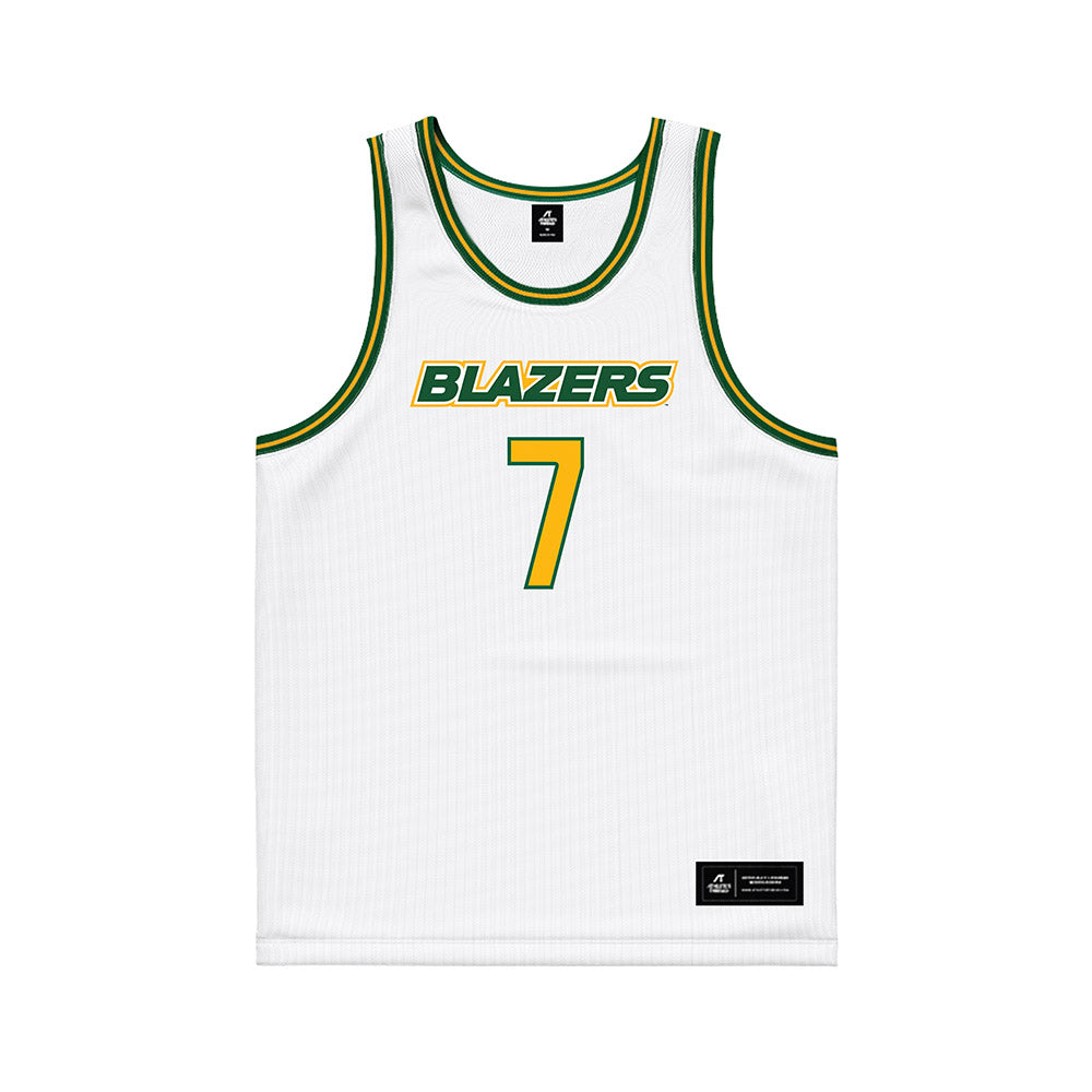 UAB - NCAA Men's Basketball : Ari Gooch - White Basketball Jersey-0