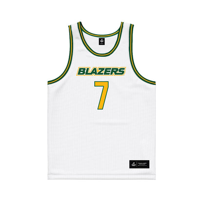 UAB - NCAA Men's Basketball : Ari Gooch - White Basketball Jersey-0