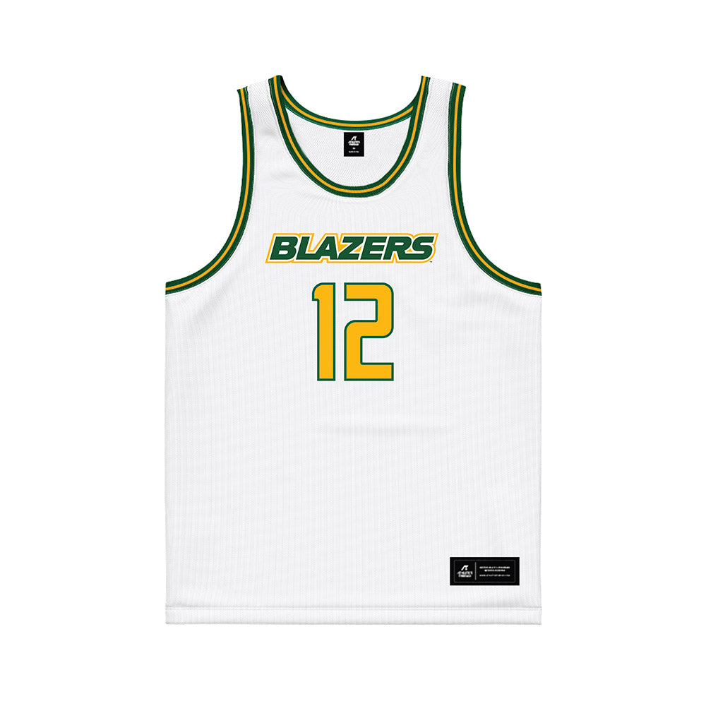 UAB - NCAA Men's Basketball : Tony Toney Jr - White Basketball Jersey-0