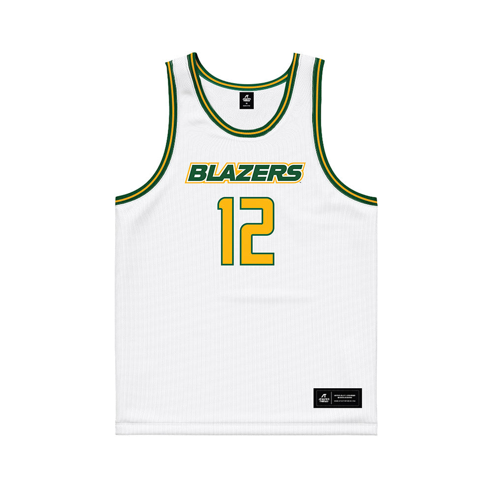 UAB - NCAA Men's Basketball : Jacob Meyer - White Basketball Jersey-0