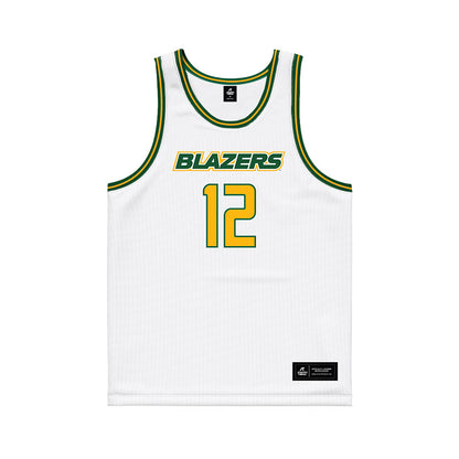 UAB - NCAA Men's Basketball : Jacob Meyer - White Basketball Jersey-0