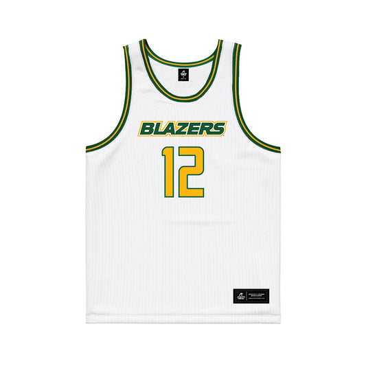 UAB - NCAA Men's Basketball : Jacob Meyer - White Basketball Jersey-0
