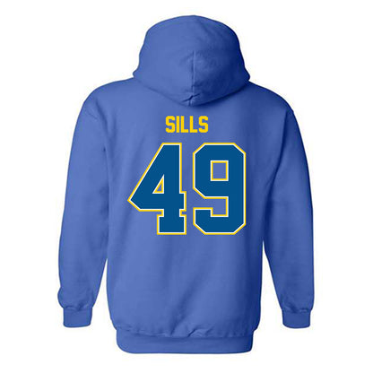 Delaware - NCAA Football : Maddox Sills - Classic Fashion Shersey Hooded Sweatshirt-1