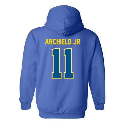 Delaware - NCAA Football : Eric Archield Jr - Classic Fashion Shersey Hooded Sweatshirt-1