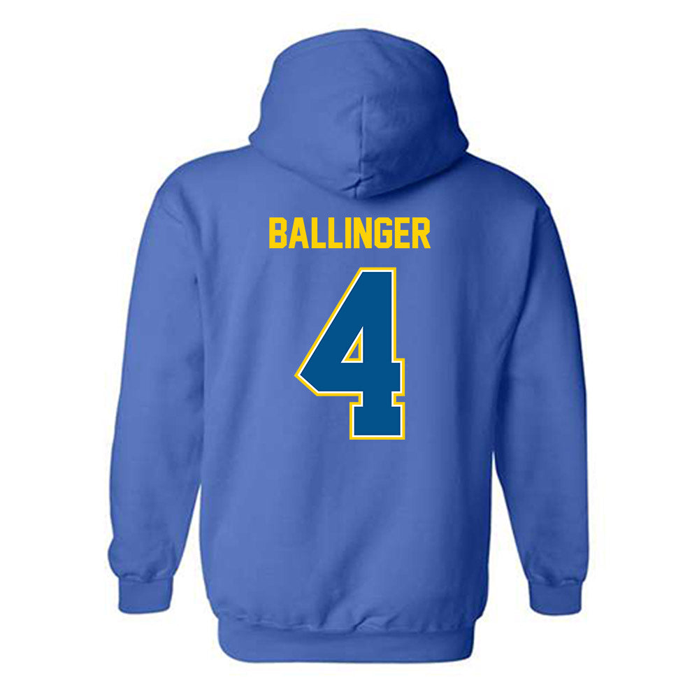 Delaware - NCAA Women's Soccer : Claire Ballinger - Classic Fashion Shersey Hooded Sweatshirt-3