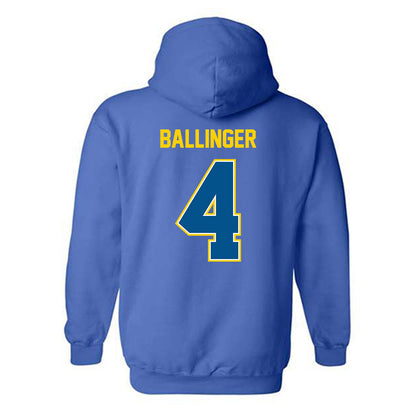 Delaware - NCAA Women's Soccer : Claire Ballinger - Classic Fashion Shersey Hooded Sweatshirt-3