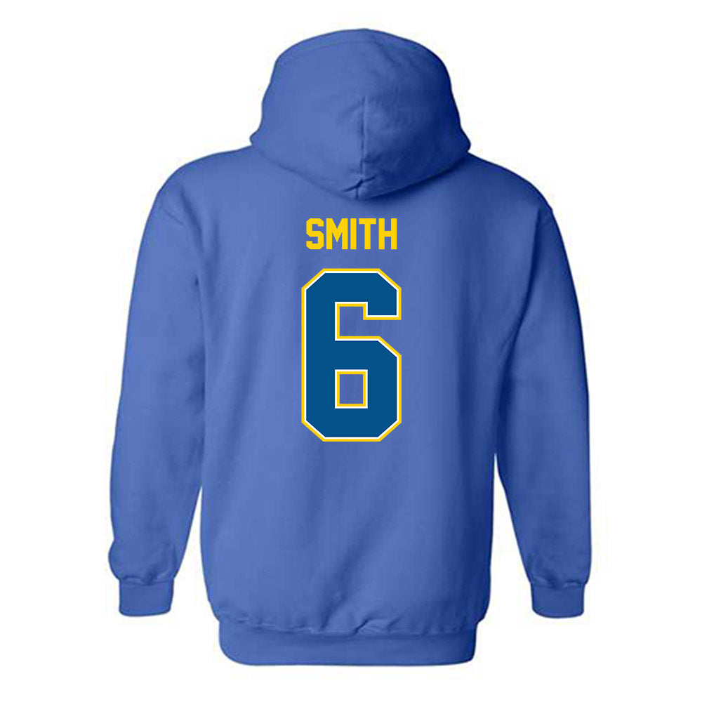 Delaware - NCAA Men's Soccer : Sean Smith - Classic Fashion Shersey Hooded Sweatshirt-1