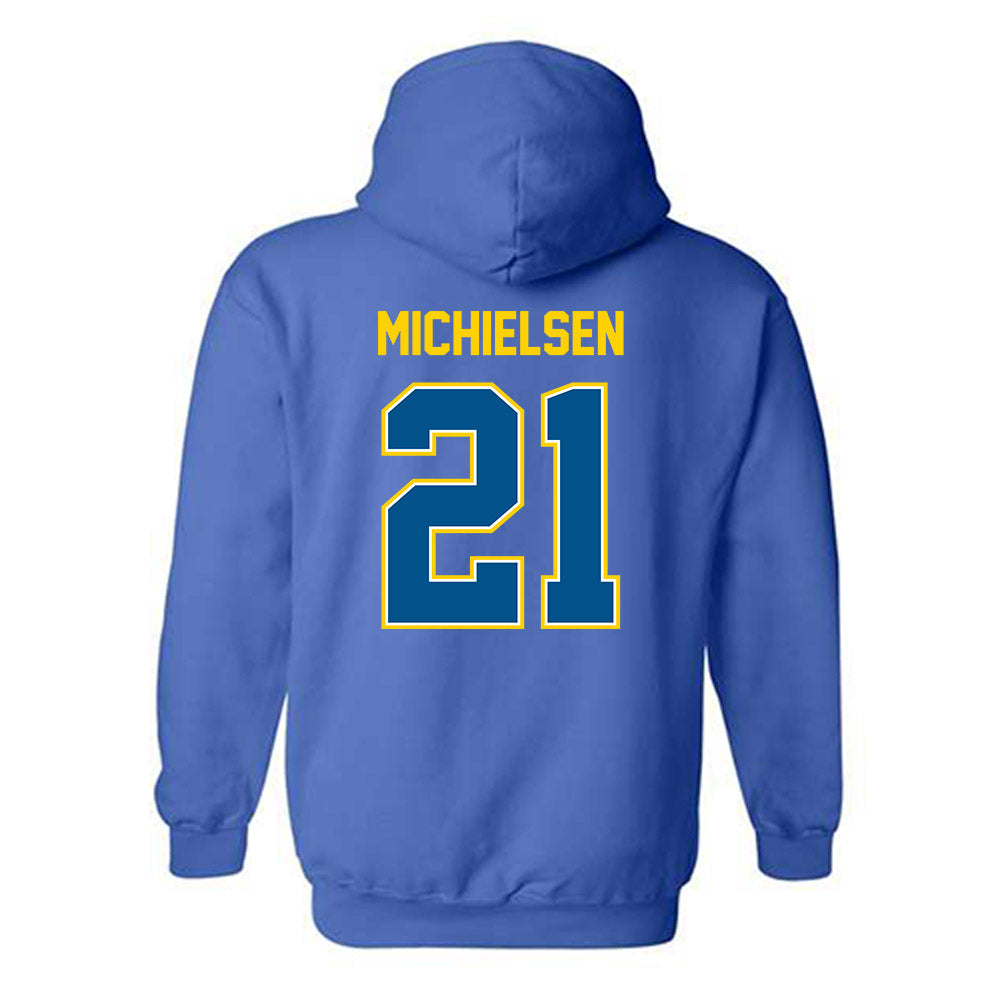 Delaware - NCAA Women's Field Hockey : Alexa Michielsen - Classic Fashion Shersey Hooded Sweatshirt-1