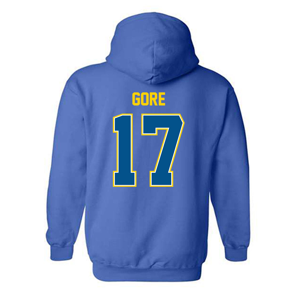 Delaware - NCAA Women's Lacrosse : Morgan Gore - Classic Fashion Shersey Hooded Sweatshirt-1