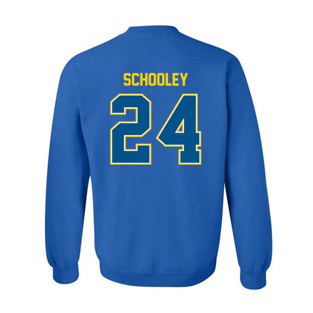 Delaware - NCAA Ice Hockey : Taylor Schooley - Classic Fashion Shersey Crewneck Sweatshirt-1