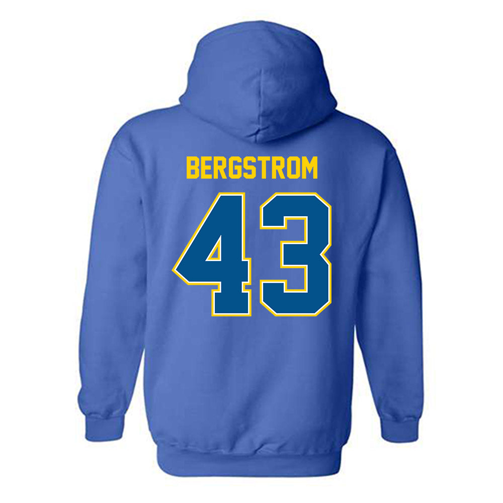 Delaware - NCAA Men's Lacrosse : Wells Bergstrom - Classic Fashion Shersey Hooded Sweatshirt-1
