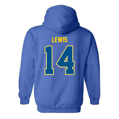 Delaware - NCAA Football : Donovan Lewis - Classic Fashion Shersey Hooded Sweatshirt-1