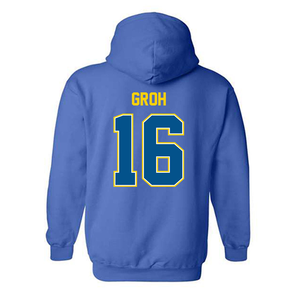 Delaware - NCAA Women's Soccer : Maggie Groh - Classic Fashion Shersey Hooded Sweatshirt-1