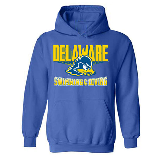 Delaware - NCAA Men's Swimming & Diving : Mason Kramer - Classic Fashion Shersey Hooded Sweatshirt-0