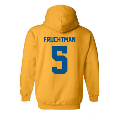 Delaware - NCAA Women's Basketball : Amalia Fruchtman - Classic Fashion Shersey Hooded Sweatshirt-1