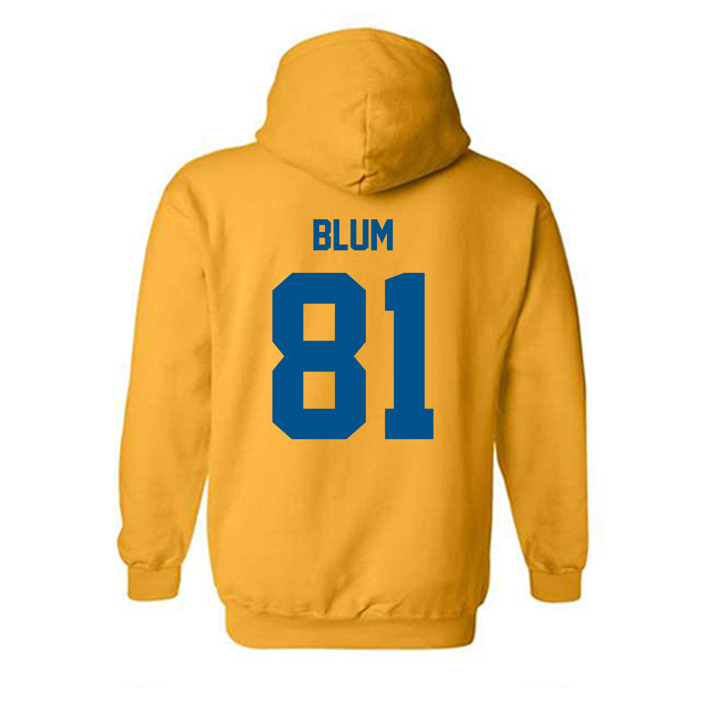 Delaware - NCAA Football : Jake Blum - Classic Fashion Shersey Hooded Sweatshirt-1