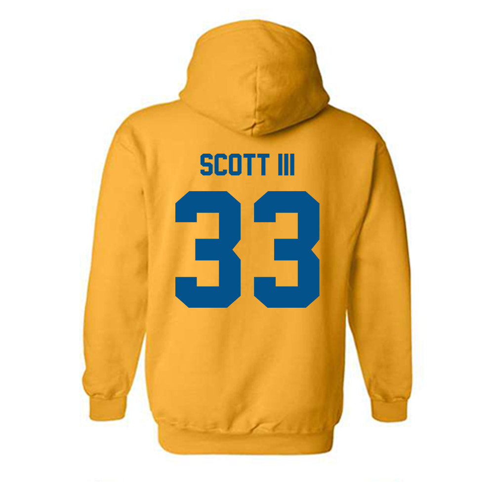 Delaware - NCAA Football : Trace Scott III - Classic Fashion Shersey Hooded Sweatshirt-1