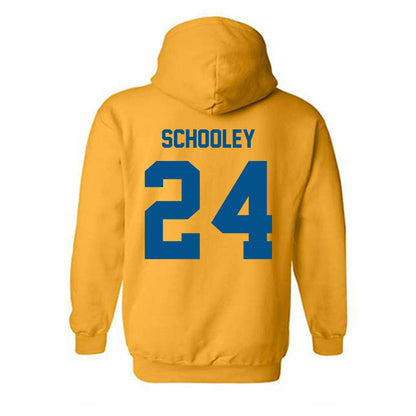 Delaware - NCAA Ice Hockey : Taylor Schooley - Classic Fashion Shersey Hooded Sweatshirt-1