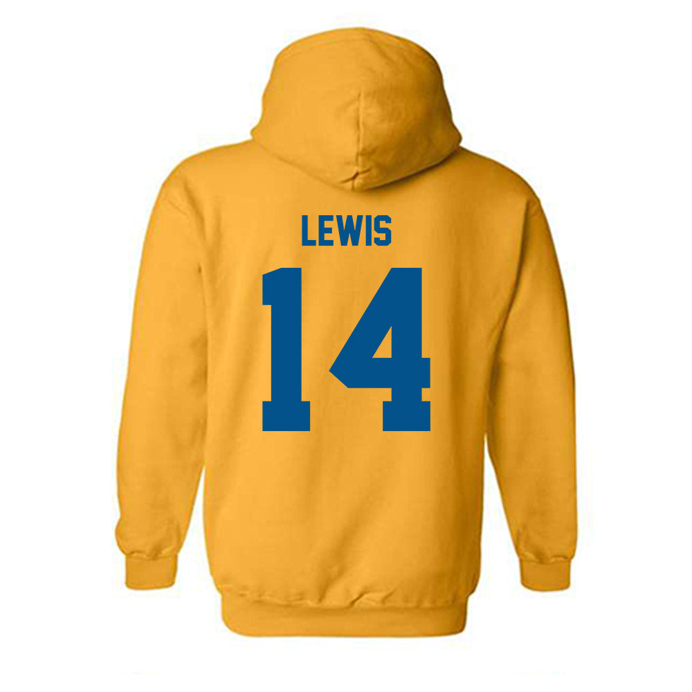 Delaware - NCAA Football : Donovan Lewis - Classic Fashion Shersey Hooded Sweatshirt-1