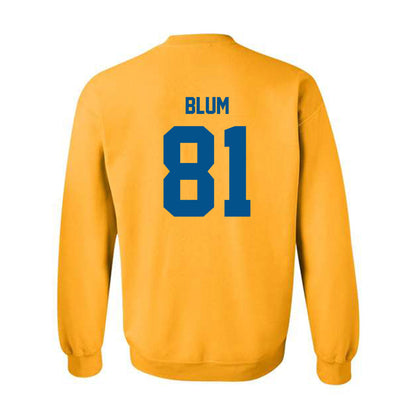 Delaware - NCAA Football : Jake Blum - Classic Fashion Shersey Crewneck Sweatshirt-1