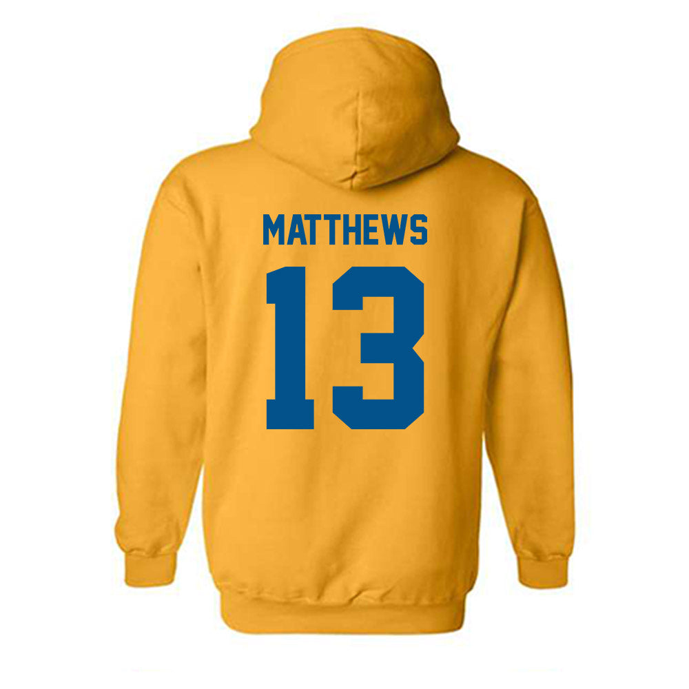 Delaware - NCAA Football : Noah Matthews - Classic Fashion Shersey Hooded Sweatshirt-1