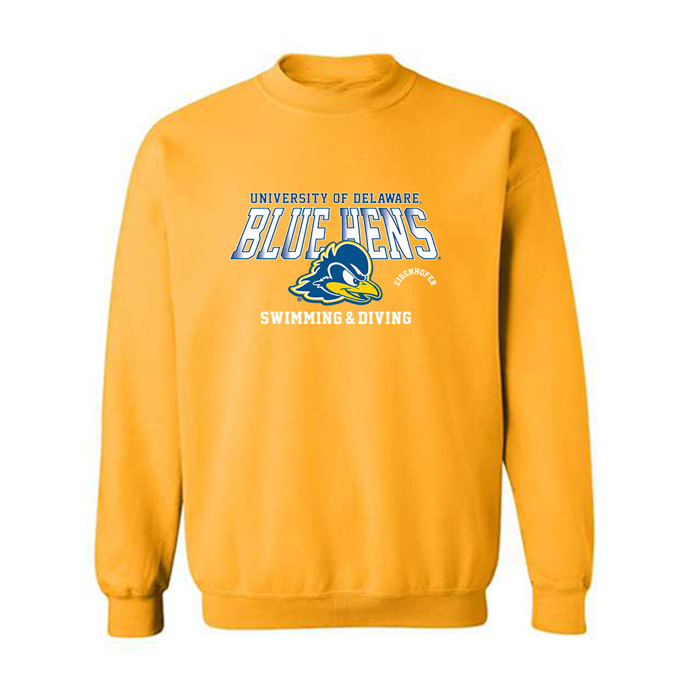 Delaware - NCAA Men's Swimming & Diving : Keagan Eisenhofer - Classic Fashion Shersey Crewneck Sweatshirt-0