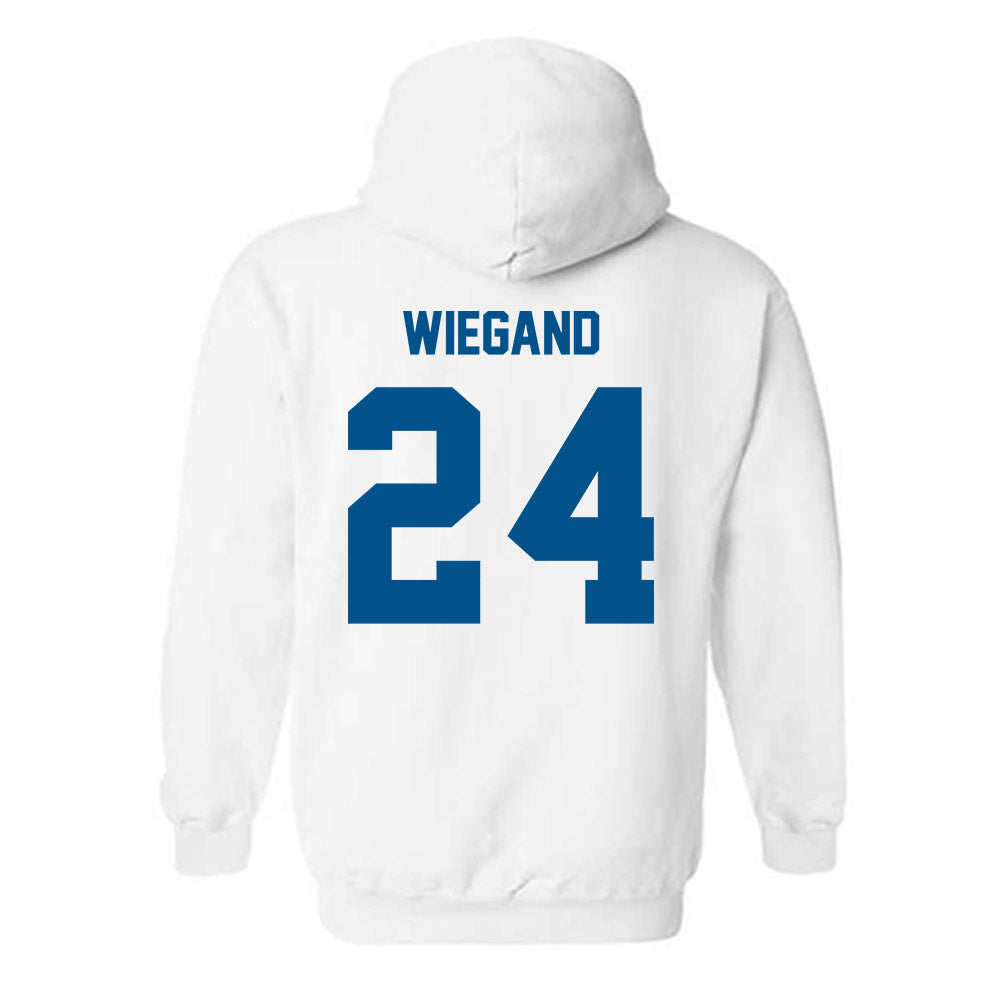 Delaware - NCAA Women's Volleyball : Auna Wiegand - Classic Fashion Shersey Hooded Sweatshirt-1