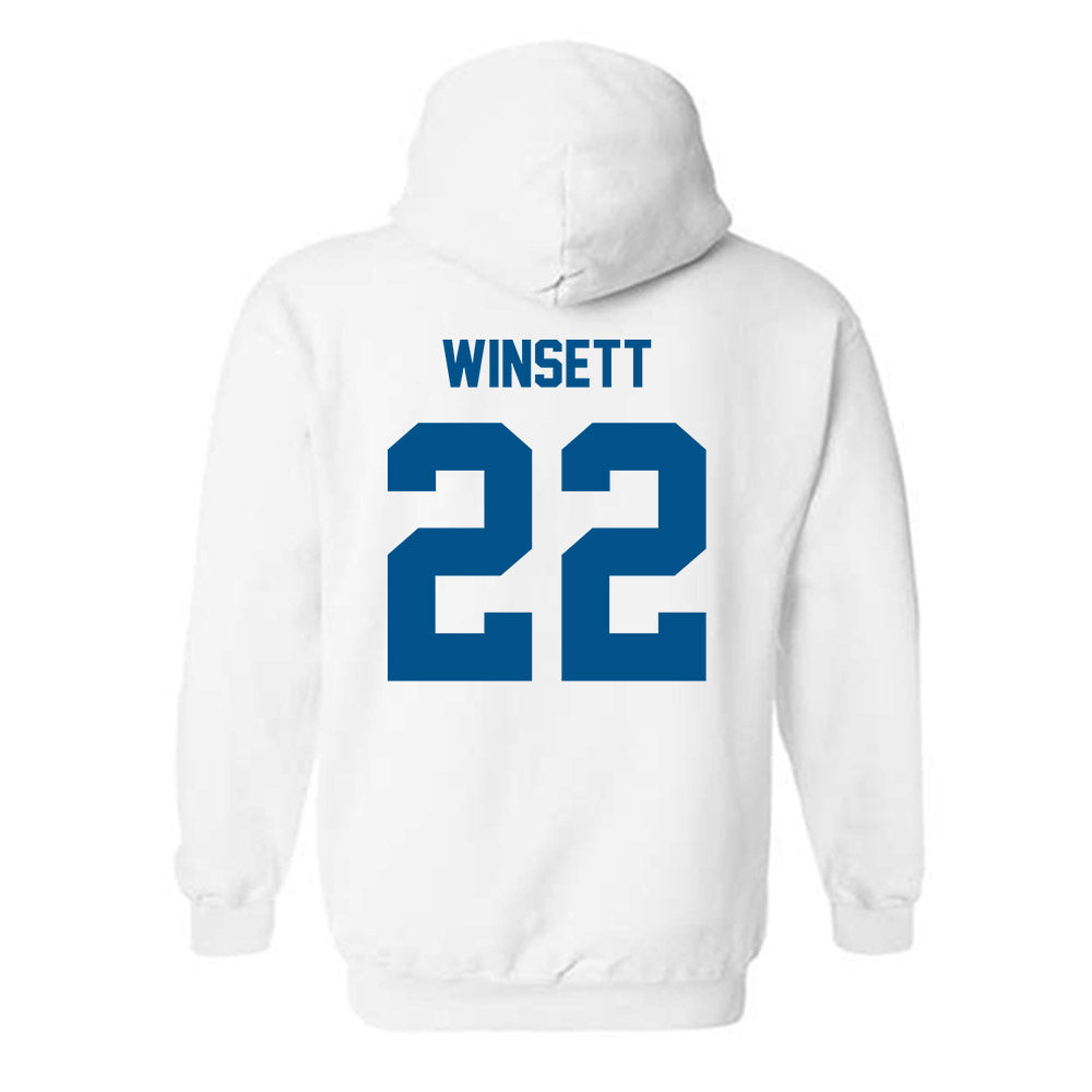 Delaware - NCAA Baseball : Sam Winsett - Classic Fashion Shersey Hooded Sweatshirt-1